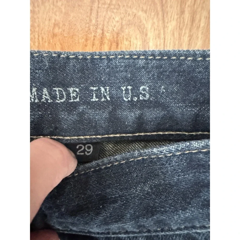 John Varvatos Mens SELVEDGE Indigo Bowery Slim Straight Jeans 31x31 -Labelled 29